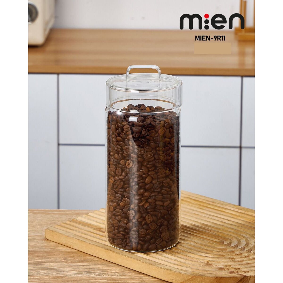 MİEN YUVARLAK CAM KAVANOZ 1100 ml
