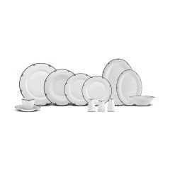 Karaca Elegance Bone Nora 74 Parça 12 Kişilik Yemek Takımı