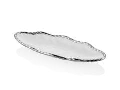 LAMEDORE WAVE BEYAZ SILVER OVAL INCE SUNUMLUK 35X13,5X5 CM
