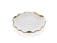 LAMEDORE CURVE BEYAZ GOLD PASTA TABAGI 20X20X2,5 CM (6)