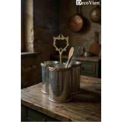 Decovien 3 Bölmeli Çelik Kaşıklık