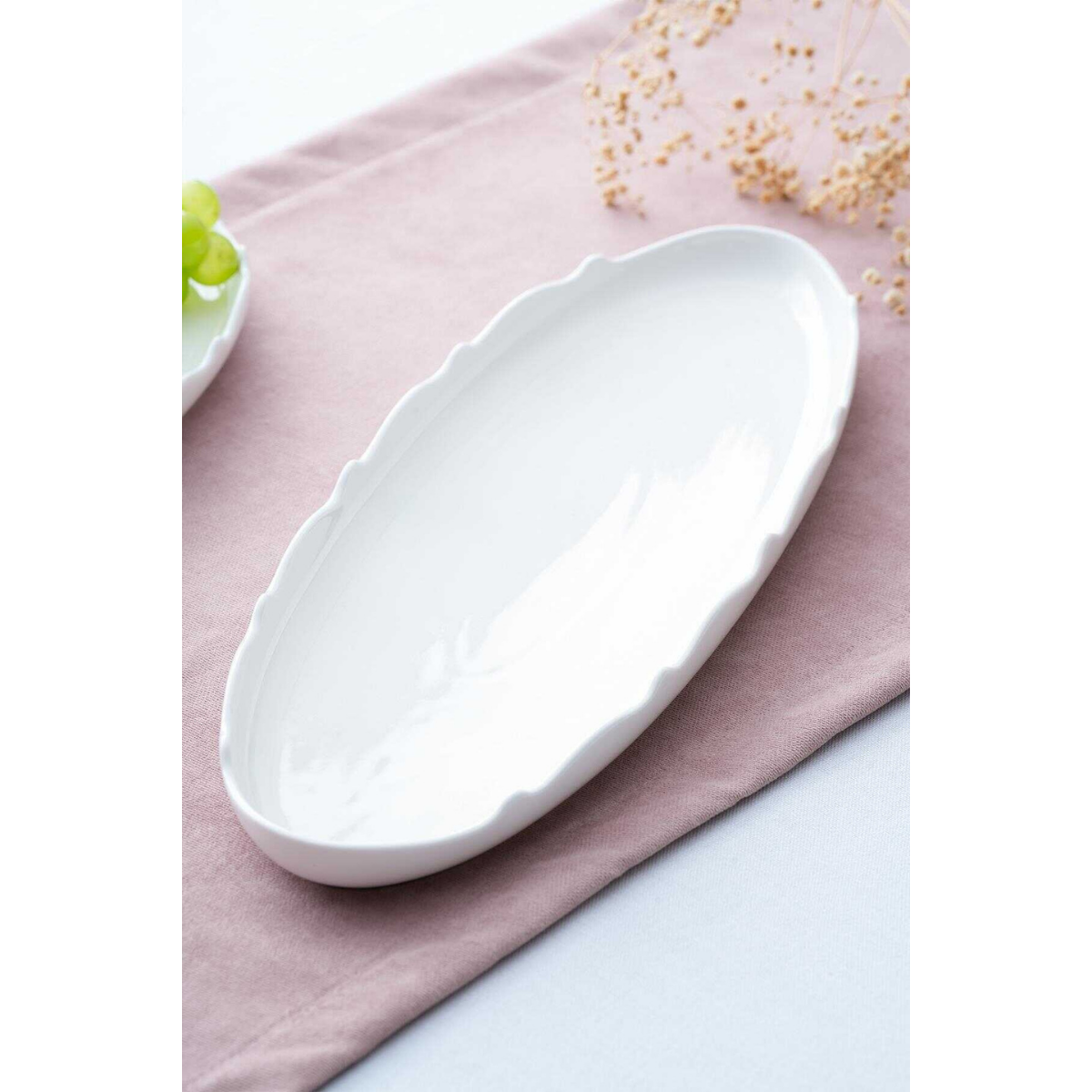 Acar Nirvana Oval Kayık Tabak - 40 cm