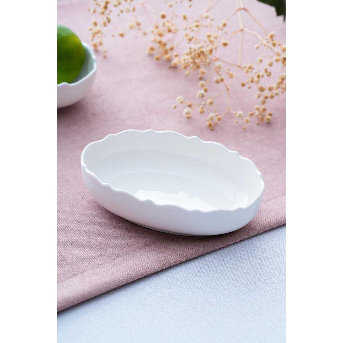 Acar Nirvana Oval Sunum Tabağı - 13.5 cm