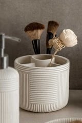 Primanova Scorro Banyo Seti 5 Parça - Bej