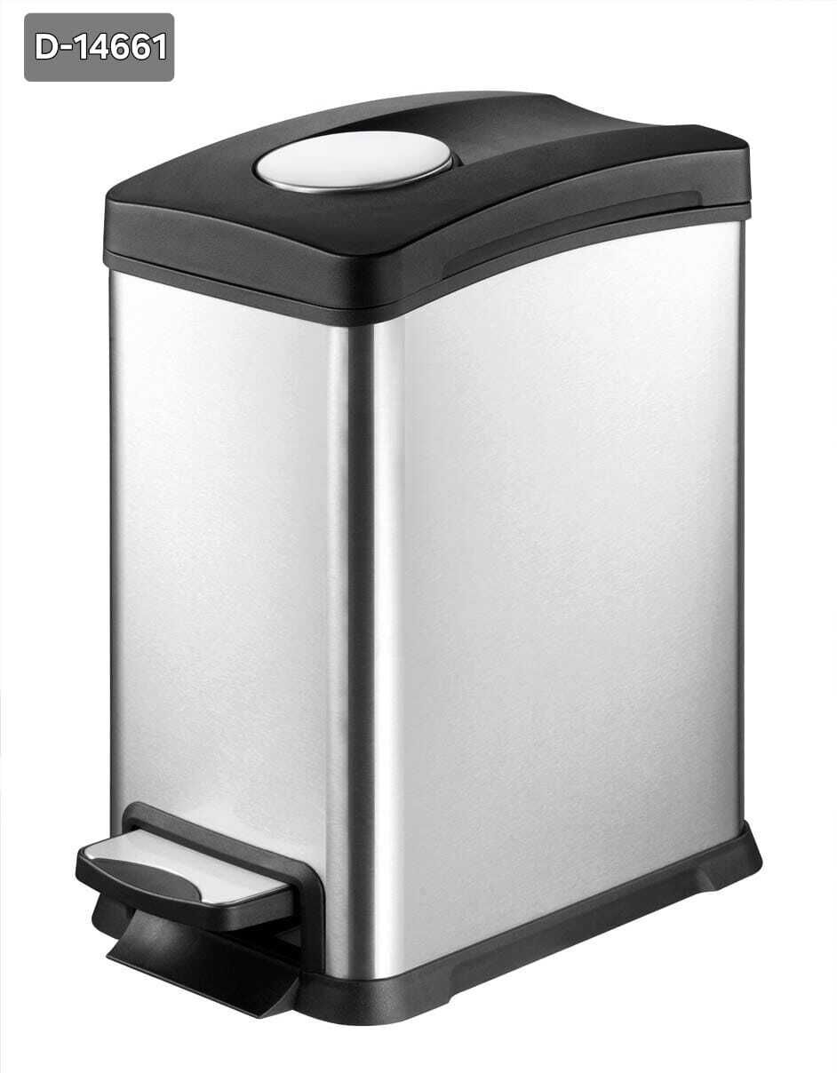 PRİMANOVA PEDALLI ÇELİK KOVA DİKDÖRTGEN 12 LT