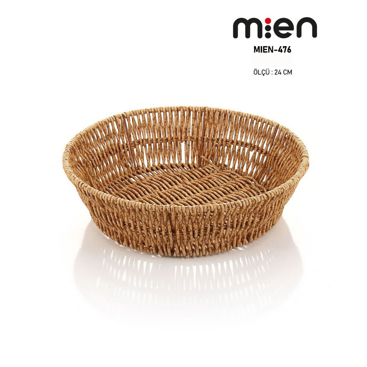 MİEN RATTAN YUVARLAK EKMEK SEPETİ 24 CM