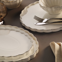 Aryıldız Margaret Platin 12 Kişilik 54 Parça Yemek Takımı