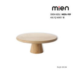 MİEN 25CM BAMBU AYAKLI SUNUMLUK