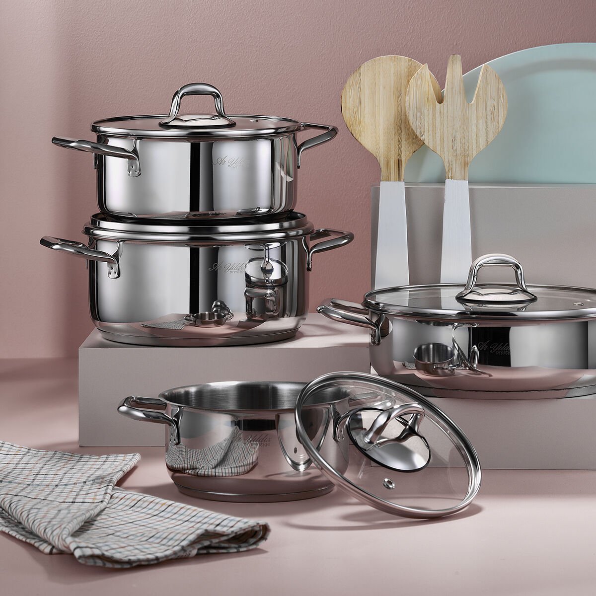 Aryıldız Aria 8 Parça Tencere Seti