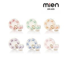 MİEN 6’lı Kabartmalı Porselen Türk Kahve Fincan Takımı – 90 ml