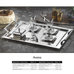 Tiamo Avons Sade 40 Parça Çay Seti 12 Kişilik 18/10 Cr-Ni