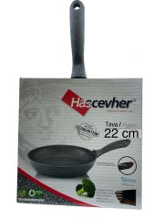 HASCEVHER 22 CM GRANİT TAVA (GRİ)