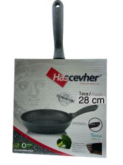HASCEVHER 28 CM GRANİT TAVA (GRİ)