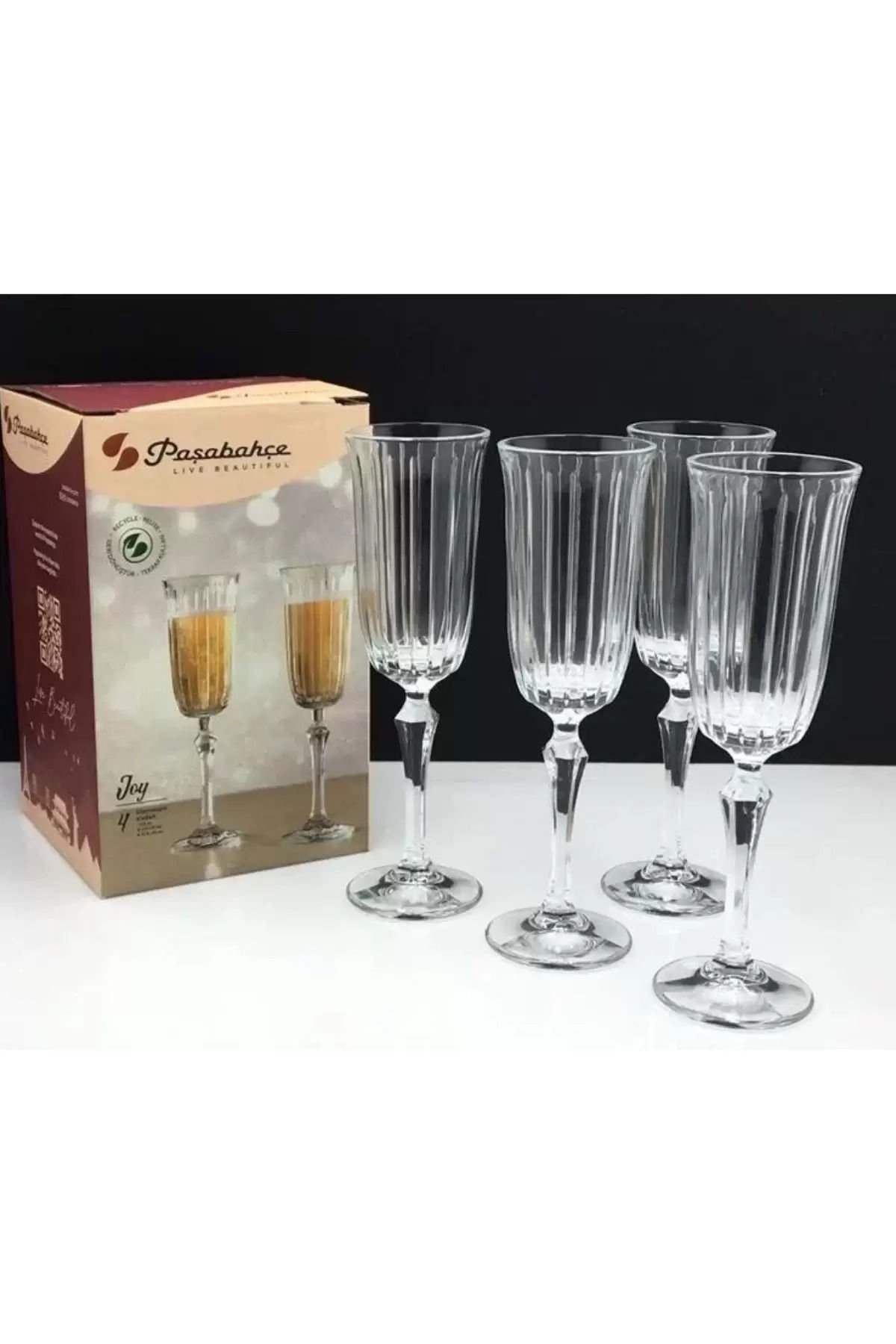 Paşabahçe 440300 Joy Şampanya Kadehi 175cc 4 Lü