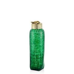 LAMEDORE SQUARE BASE SMALL GREEN GLASS JAR 14X14X47 CM