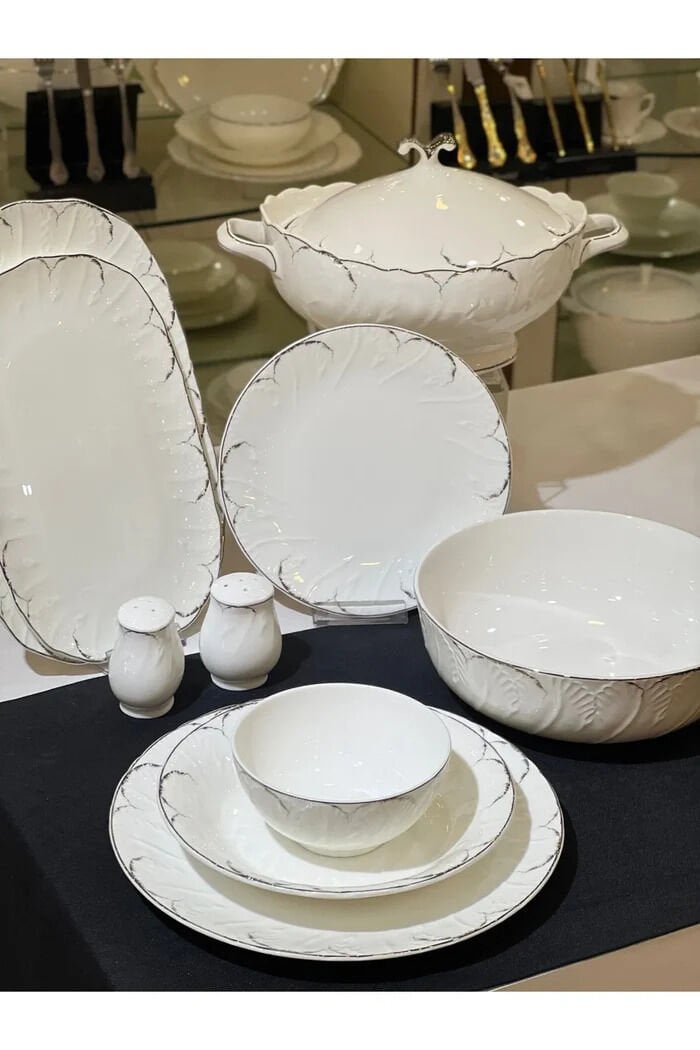 Royking Queen Silva 58 Parça 12 Kişilik Yemek Takımı