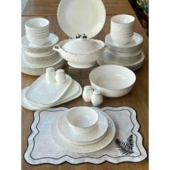 Royking Queen Silva 58 Parça 12 Kişilik Yemek Takımı