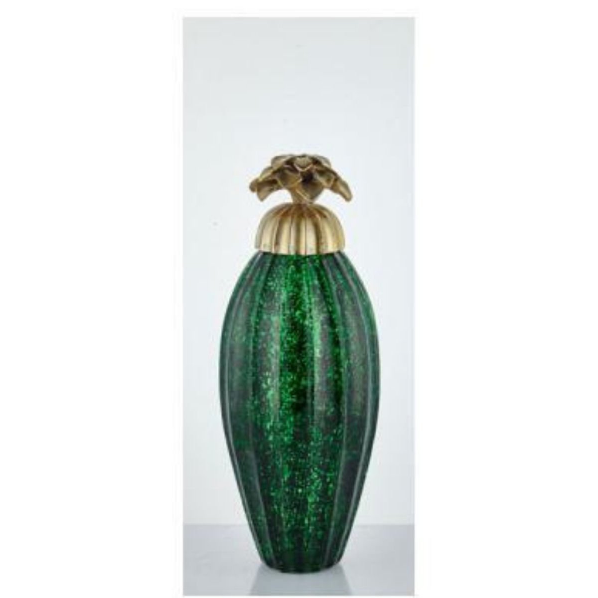 LAMEDORE LINEAL SMALL GREEN GLASS JAR 17X17X38 CM