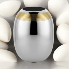 LAMEDORE LINES NICKEL GOLD SMALL VASE 11X11X15 CM