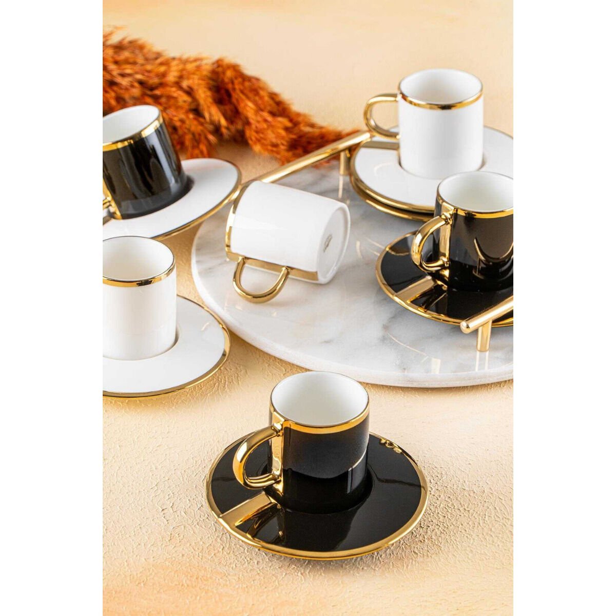 Acar Luxe 6 Kişilik Kahve Fincanı Takımı - 90 ml