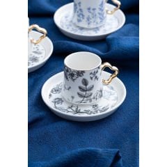 Acar Mila 6 Kişilik Kahve Fincanı Takımı - 90 ml