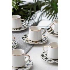 Acar Petra 6 Kişilik Kahve Fincanı Takımı - 90 ml