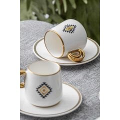 Acar Twist 6 Kişilik Kahve Fincanı Takımı - 90 ml