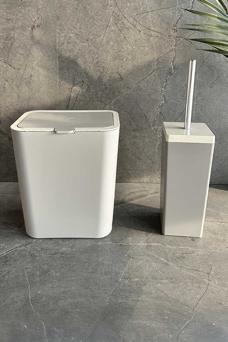 Primanova Flip 2'li Banyo Seti - Koyu Bej