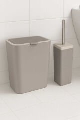 Primanova Flip 2'li Banyo Seti - Koyu Bej