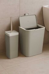 Primanova Flip 2'li Banyo Seti - Koyu Bej