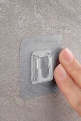 Primanova Deby 2'li Yapışkanlı Banyo Rafı Beyaz