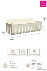 Primanova Deby 2'li Yapışkanlı Banyo Rafı Bej