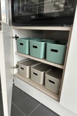 Primanova Linea 3'lü Dolap İçi Mutfak Çocuk Odası Raf Düzenleyici Saklama Kutusu - Yeşil