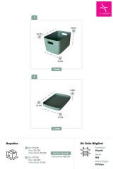 Primanova Linea 3'lü Dolap İçi Mutfak Çocuk Odası Raf Düzenleyici Saklama Kutusu - Yeşil