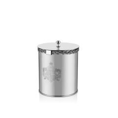 Lamedore Halatlı Küçük Kavanoz 12,5X12,5X20 Cm Full Nickel