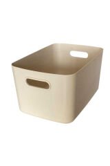 Primanova Linea 3'lü Dolap İçi Mutfak Çocuk Odası Raf Düzenleyici Saklama Kutusu - Bej