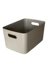 Primanova Linea 3'lü Dolap İçi Mutfak Çocuk Odası Raf Düzenleyici Saklama Kutusu - Kum Beji