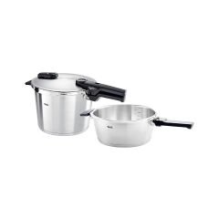 Fissler Vitaquick Premium 6 lt + 3.5 lt Düdüklü Tencere + Cam Kapak