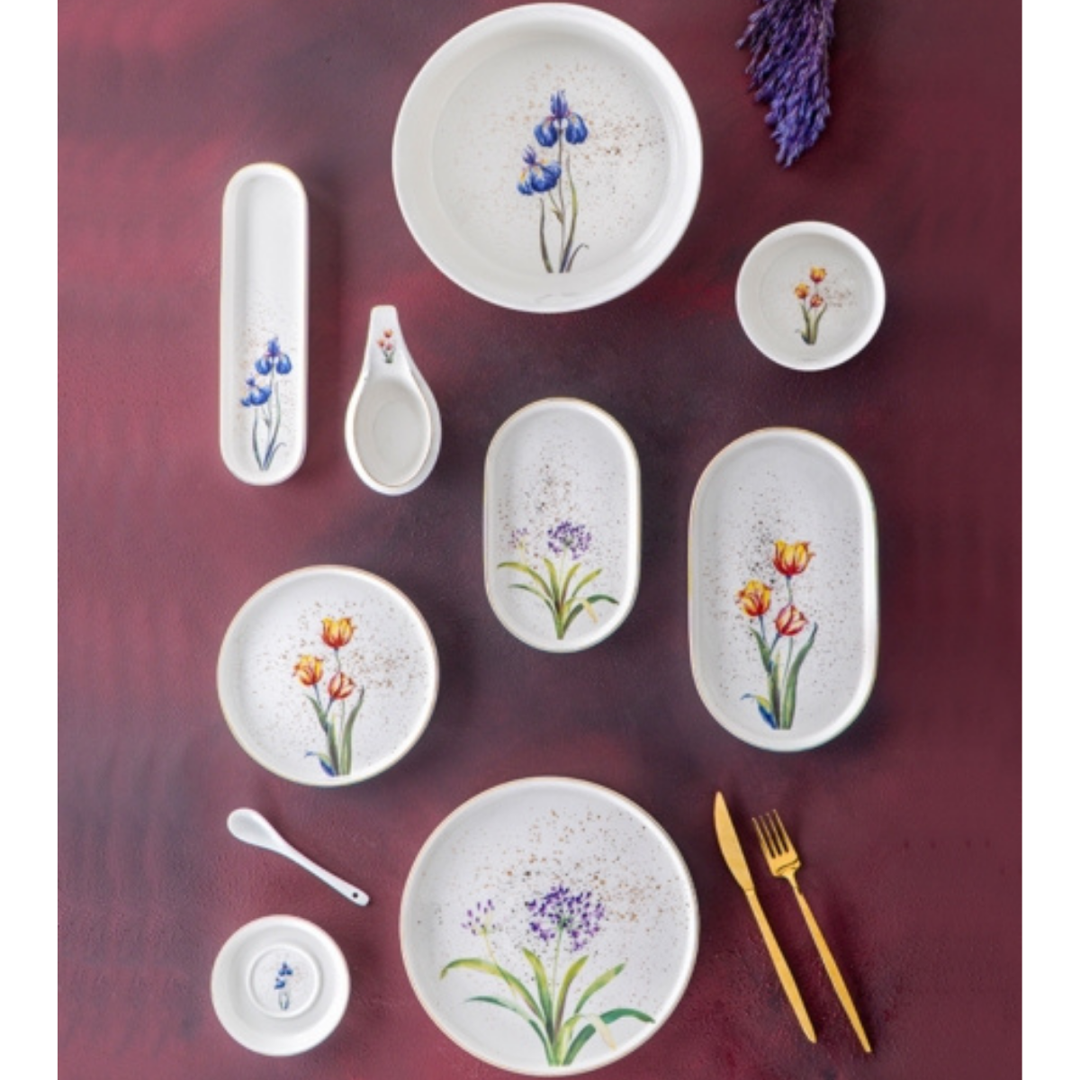 ACAR STORY GARDEN 45 PRÇ YUVARLAK KAHVALTI SETİ