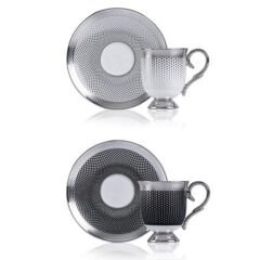 Acar Nova Silver 6 Kişilik Kahve Fincanı Takımı - 90 ml