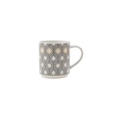 Karaca Nero 5 Parça Standlı Porselen Kupa/Mug Seti 320 Ml