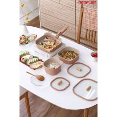Fika Comfort Terracota Tencere ve Tava Seti 10 Parça D-NEOFCS10-08