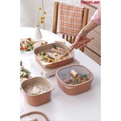 Fika Comfort Terracota Tencere ve Tava Seti 10 Parça D-NEOFCS10-08