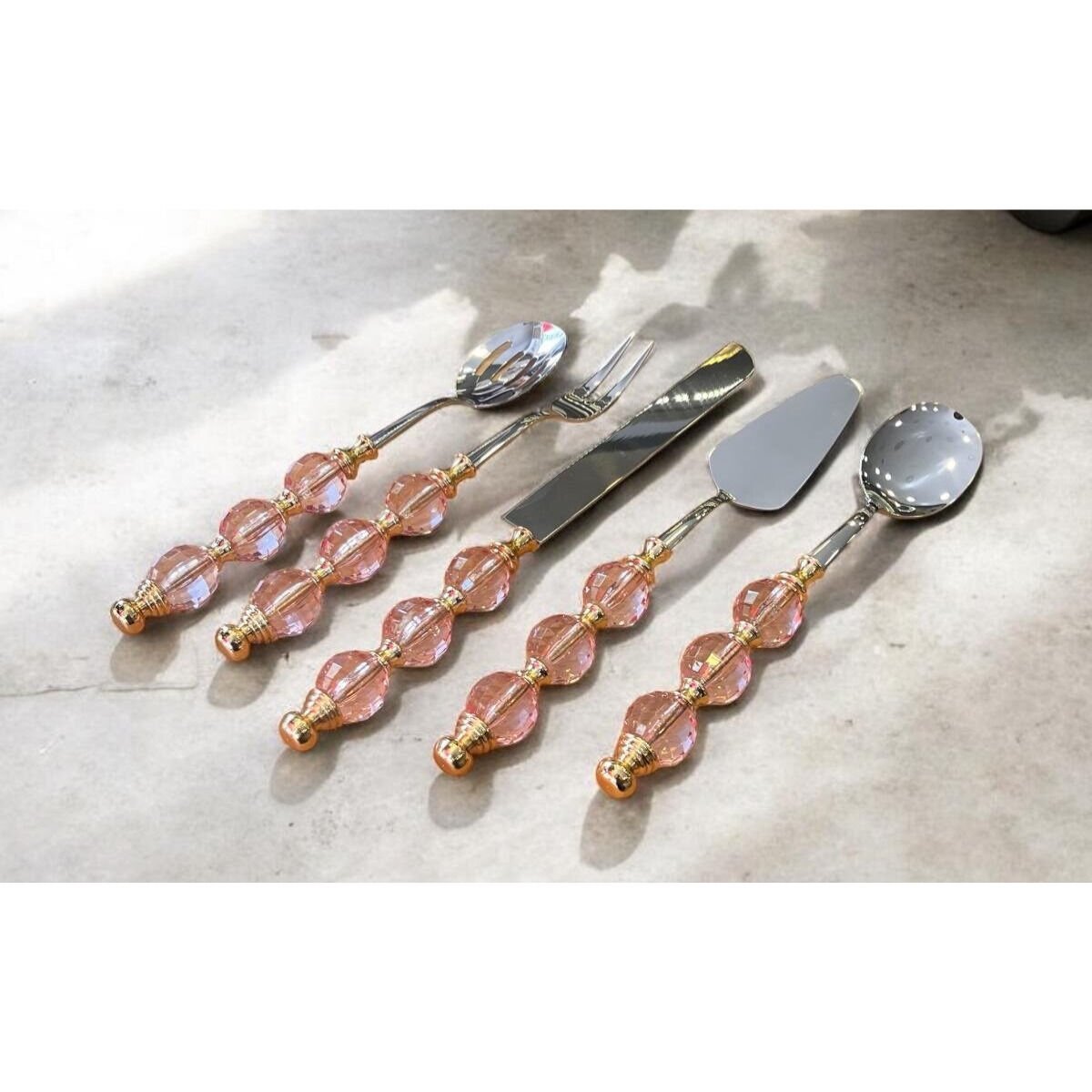 ROYKİNG RUSTİK 5 PRÇ.SERVİS SETİ PEMBE GOLD