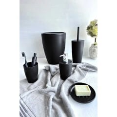 Primanova Pure Banyo Seti 5Li-Siyah