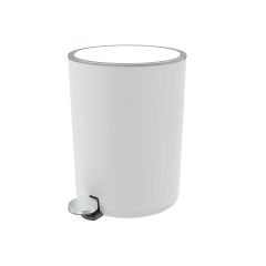 Primanova Lenox 5 Lt Pedallı Banyo Mutfak Ofis Çöp Kovası Beyaz