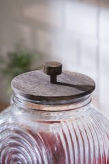 ACAR Dominic Ahşap Standlı Cam Sebil - 6 lt