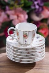 ACAR Gisele 6 Kişilik Kahve Fincan Takımı - 100 ml