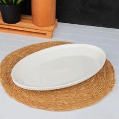MİEN PORSELEN OVAL KAYIK BÜYÜK BOY SUNUM TABAĞI