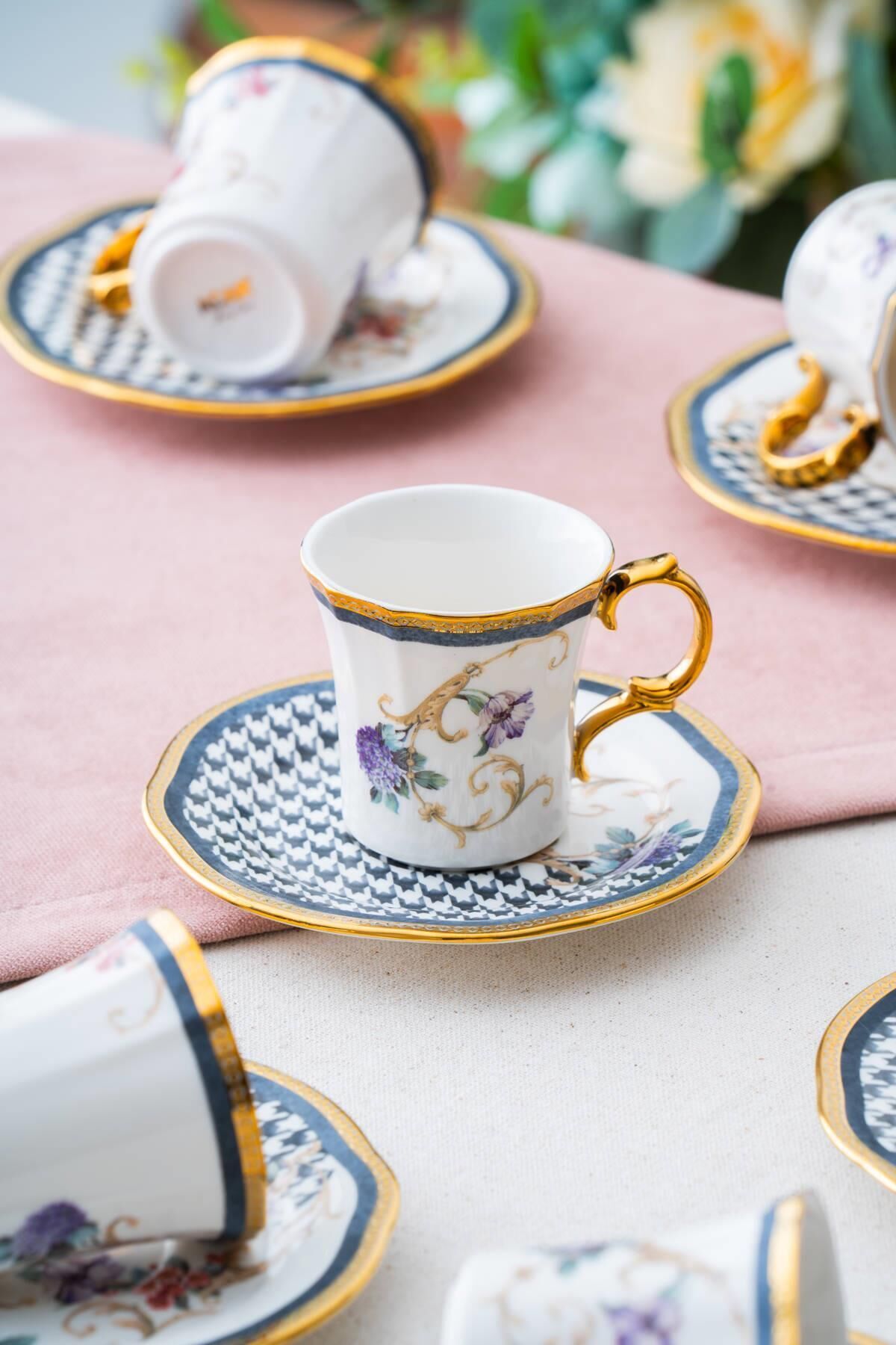 ACAR Breeze 6 Kişilik Kahve Fincanı Takımı - 90 ml